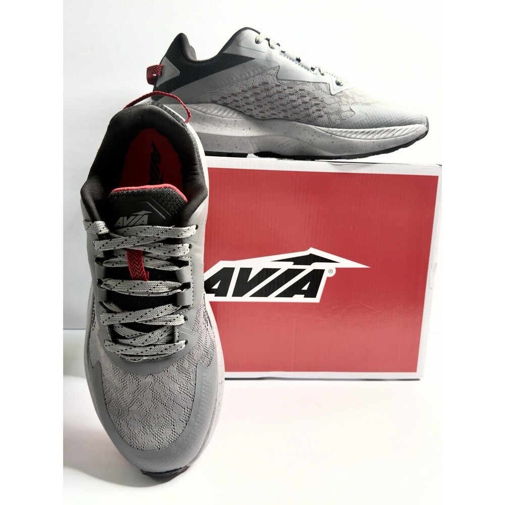 Avia Avi-Storm Mens Sz.10 Gray Mesh Lace Up Athletic Running Shoes